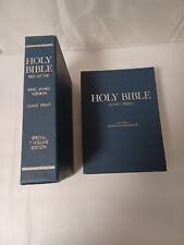 Vtg, 1976 Holy Bible Red Letter KJV, Giant Print Special 7 Volume Edition.  picture