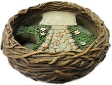Ebros Mini Fairy Garden Bird Nest Planter Pot For DYI Mini Garden picture