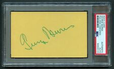 George Burns signed autograph auto Vintage 3x5 Comedian, Actor & Singer PSA Slab picture
