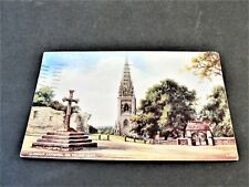 Llandaff Cathedral and Village Cross, Wales, Great Britain - 1947 Postcard. picture