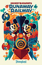 Mickey Minnie Runaway Railway Attraction Poster Print Disneyland Donald Goofy picture