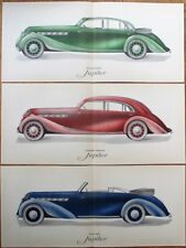 Imperia 1939 Art Deco Car Automobile Three Posters & Brochure, Original, Belgium picture