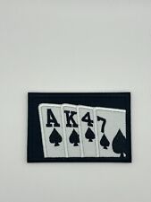 AK47 Playing Cards embroidered hook patch 6.99 picture