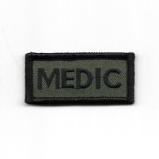 Combat Medic Patch Green Black Woodland Fits VELCRO® BRAND Loop Fastener picture