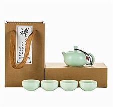 Japanese Ceramic Tea Set for Tea Lovers Porcelain Kungfu Tea Set 5Pcs Japanes... picture
