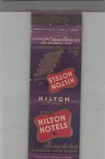 Matchbook Cover Hilton Hotels Always The Best In Modern Hotel Values picture
