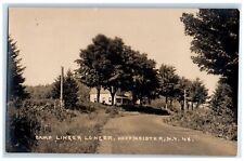 c1920's Camp Linger Longer Dirt Road Hoffmeister New York NY RPPC Photo Postcard picture