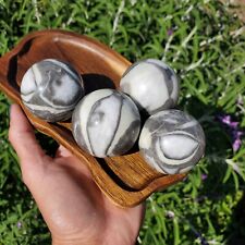 Thousand Eye Jasper Small Spheres Gray and White picture