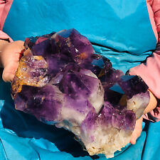 13.02LB Natural Amethyst quartz cluster crystal specimen mineral point Healing picture