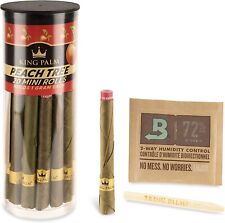 King Palm Flavor Mini Size (20 Pack), Natural Slow Burning Pre-Rolled Peach Tree picture