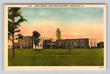 Greenville SC-South Carolina, Bob Jones University Library, Vintage Postcard picture