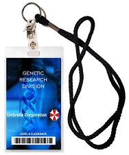Umbrella Corp Genetic Research Blue HALLOWEEN COSTUME PROP-ID/Security Badge picture