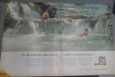 Kodacolar Kodak Waterfall Print Ad 1962 20x13 picture