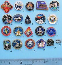 NASA enamel PIN lot of 21 vtg ISS SPACE station SHUTTLE Gemini - Group D picture