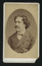 Rare CDV Photo Musician Violinist PABLO DE SARASATE VIOLINIST / 1800s Violin picture