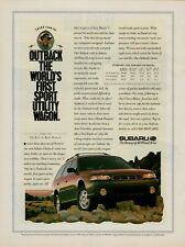 1996 Subaru Outback World's 1st Sport Utility Wagon All-Wheel Vintage Print Ad picture