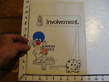 Vintage Puppet Marionette booklet: PUPPET THEATRE involvement Vol 11 #4--1974 picture