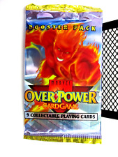 1995 Marvel Overpower Card Game Booster Pack  Factory Sealed 9 Collectable Cards picture