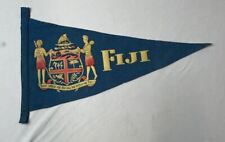 Vintage Fiji  18”/  Fiji National Seal Souvenir Pennant picture