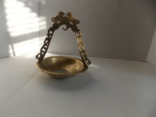 Israel MAYIM ACHRONIM BRASS JEWISH HAND WASHING Bowl Lion Brass Bowl 7,5" picture