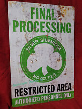 Trick Or Treat Studios Halloween 3 Silver Shamrock Final Processing Metal Sign picture