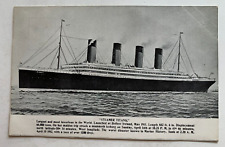 c1910s Ship Postcard White Star Line RMS TITANIC Memorial 1912 Sinking Disaster picture