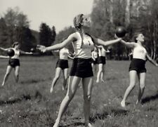 WW2 Photo WWII Female German Girls Exercise Class World War Two Wehrmacht / 2490 picture