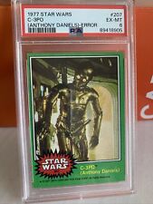 1977 Star Wars C-3PO Anthony Daniels Golden Rod Error #207 PSA 6 Just Graded picture