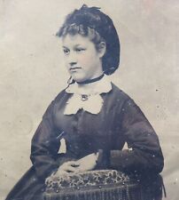 Antique Tintype Photograph of a Very Beautiful Young Woman Circa 1860 10/10 picture