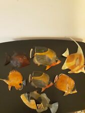 Charlotte International Resin Fish Wall Hanging  Decor - Lot Of 7 picture