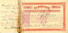 North River Construction Co. issued to and signed by Simon Rothschild - Stock Ce picture
