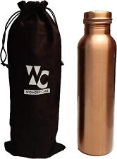100% PURE COPPER WATER BOTTLE FOR YOGA AYURVEDA HEALTH BENEFITS 950 ML PLAIN picture