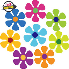 Car Magnet Decorations Magnetic Flower Decals Fridge Magnets 60S Multi-Color Flo picture