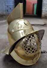 Medieval Murmillo Gladiator Helmet Brass Antique 18 Guage Steel picture