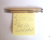Vtg Cross 12 K Gold Filled Pen & Pencil Set - Made For RCA-works - Executive P38 picture