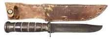 WW2 U.S. Armed Forces Camillus U.S.M.C MK2 Combat Knife W/ Scabbard picture