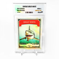 VINTAGE GREAT WHITE Art Card 2024 GleeBeeCo Holo Creatures Slabbed #VNLN-L /25 picture