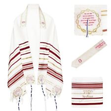  Blood of Yeshua Jesus Red Messianic Christian Prayer Shawl & Yeshua Tallit Bag picture
