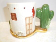 Vintage 1993 Sante Fe brand Cactus Handle on Adobe House Mug Coffee/Tea/Hot Choc picture