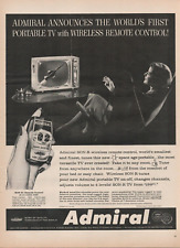 1959 Admiral World's First Portable TV Wireless Remote Control Vintage Print Ad picture