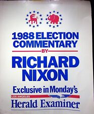 1988 ELECTION COMMENTARY BY- RICHARD NIXON HERALD EXAMINER picture