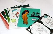 Very rare From Sweden Tiki Recipe And Art Cards By Johan Röstvall picture
