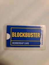 VINTAGE ONE OF A KIND EXTREMELY RARE BLOCKBUSTER VIDEO LAMINATED MEMBERSHIP CARD picture