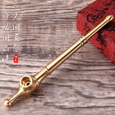 1pcs New Brass Smoking Pipe Cigarette Holder Metal Tobacco Pipe Gift Pipes picture