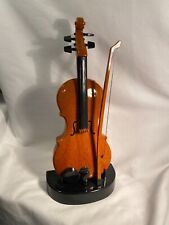 Musical Violin w/Bow Plays Songs HOLIDAY & POPULAR}-12” T W/Stand 4” W 4