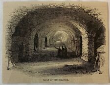 1877 magazine engraving~ EGYPTIAN VAULT OF THE SERAPEUM picture
