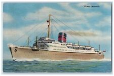 1951 Ocean Monarch Furness Bermuda Line Rooms Lounges Steamship Steamer Postcard picture