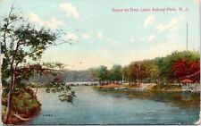 C.1910s Asbury Park NJ Scene On Del Lake New Jersey Postcard A123 picture