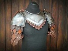 Medieval knight Shoulder Armor Pair of pauldrons & gorget sca larp Coustume picture