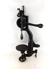 Antique North Brothers Drill Press YANKEE 1003 Hand Crank Bench Table Mount Vtg picture